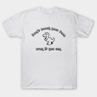 Don't Touch Your Face If You Can Dinosaur T-Rex Vintag Retro T-Shirt,  Funny Social Distance T-rex Best seller T-Shirt